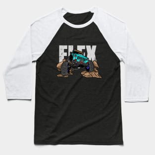 Jeep Flex Ocean Blue Baseball T-Shirt